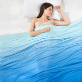 Elegear front view gradient comforter showing cooling design and modern look
