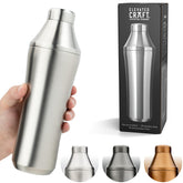 Elevated Craft front view of 28 oz insulated shaker shows sleek finish and durability