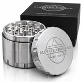 Elevated Damsko front view of grinder, sturdy and compact for everyday seasoning