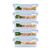 Ello Duraglass front packaging showing halogen blue boots and lids, durable storage