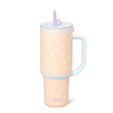 Ello Oasis front view showing daisy print and spill-resistant benefit