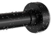 Emlaoe full-length rod installed in shower provides sleek, no-drill support