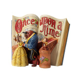 Enesco Disney front view showing Belle and Beast, highlights charming focal composition