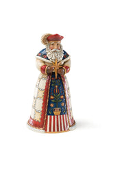 Enesco Jim Shore Polish Santa front view showing folk-art details and holiday charm