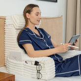 ENITYA front view of 22-inch XL back pillow showing armrests and full support benefit