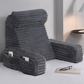 ENITYA front view of large reading back pillow showing ergonomic support and cozy finish