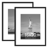 ENJOYBASICS front view of 16x20 black frame showing clean edges and modern look