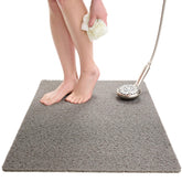 ENKOSI front view of grey mat showing full shape and safe design