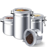 ENLOY canister set front view showing neat countertop storage benefit