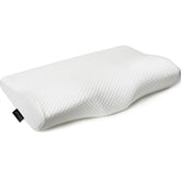 EPABO contour pillow front view showing ergonomic shape and supportive form