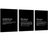 EPHANY three-piece front view showing motivational messages and balanced layout