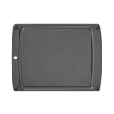 Epicurean front view slate cutting board shows modern look and stable prep