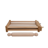 Eppicotispai Chitarra front view showing wooden frame and wires, durable craftsmanship