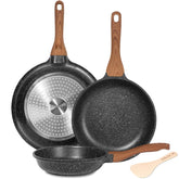 ESLITE LIFE front packaging showing the nonstick pan set and key benefits