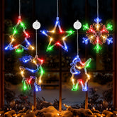 Esnendir front packaging showing five silhouette Christmas lights for easy decorating