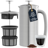 ESPRO P7 front view showing brushed stainless and sleek design benefit durability