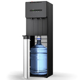 EUHOMY front panel showing sleek black dispenser and clean design — easy access