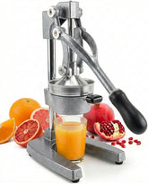 Eurolux front view of cast iron juicer showing sturdy build and stable base