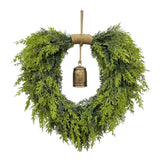 EVDBOBO heart wreath on door showing welcoming curb appeal