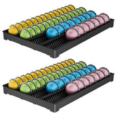 EVERIE front view of two tray pack showing compact storage benefit