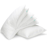 EverSnug front packaging showing two pillows and benefits of adjustable layers