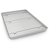 EWFEN front view baking sheet showing full-size capacity and durable build benefit