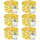 EXF front packaging showing six 16ft warm white strands and specifications