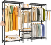 Exglobol front view showing full wardrobe rack and heavy load capacity