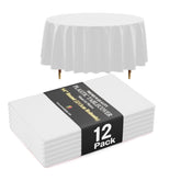 Exquisite front packaging showing 84 inch round tablecloths for reliable event protection