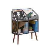 EYOCAL front view of record rack showing organized albums and easy access