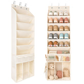 EZVERY front view of over-the-door organizer showing neat shoe storage and easy access