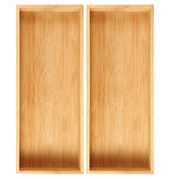 Fabsome bamboo trays front view showing clean storage and durable construction