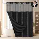 FADOTY front view showing no-hook curtain and modern design benefit quick install