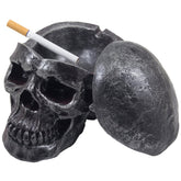 Fane skull ashtray front view showing detailed sculpted features and gothic appeal