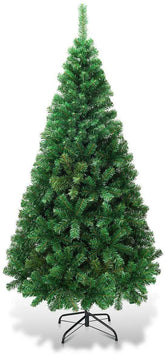 FANTASK front view 6ft tree showing full silhouette and decorating potential