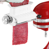 FavorKit front view of attachment on stand mixer showing compatibility and convenience