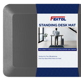 FEATOL front view of mat showing full surface and thickness benefit