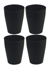 Feisco front view showing four black cans and neat storage benefit