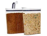 Felli clear container front view showing capacity and neat storage benefit