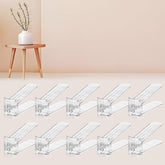 FENRUNXU front pack showing ten transparent stackers and tidy storage benefit