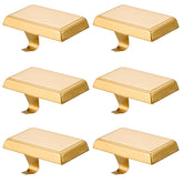 Festanlee gold stocking holder front view showing elegant finish and sturdy base benefit