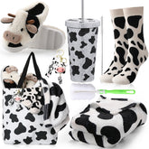 FillTouch front view of full cow gift set showing coordinated pieces and gift-ready look