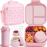 Fimibuke bento front view showing secure latch and kid-friendly design benefit