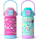 Fimibuke front view showing bottle and colorful design, attractive to kids
