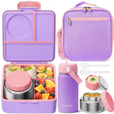 Fimibuke front view of full bento box set showing all seven pieces and organization benefit