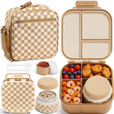 Fimibuke front view of bento set showing complete kit and organized meal storage