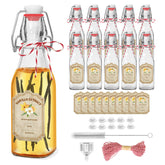 Fimyyao front view of ten swing-top bottles showing tidy pack and benefit: organized storage