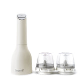 FinaMill front view showing compact cordless grinder and sleek finish benefit convenience