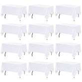 FINDYOU front packaging showing 12 white tablecloths for event-ready convenience