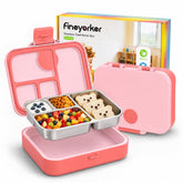 FINEYORKER front view showing compact bento design and durable lid benefit